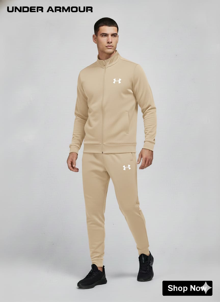 Under Armour Men’s Beige Tracksuit